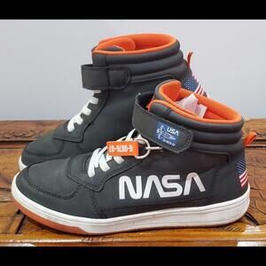 NASA Hi Top Sneakers Youth Size 3 H&M Shoes Excellent Condition Boys Girls